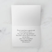 父の日のおじいさんかわいいテディベア カード (内部)