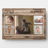 父の日のおじいさん5フォトコラージウッド フォトプラーク (正面)