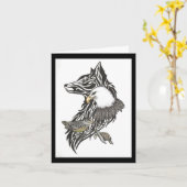 父の日のおじいさん カード (黄色い花)