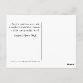 父の日のおじいちゃんユーモア改造写真 ポストカード (裏面)