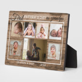 父の日のおじいちゃん7フォトコラージウッド フォトプラーク (側面)