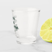 父の日のおじいちゃん 父 保護者 ヒーロー テキスト ショットグラス (右)