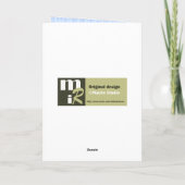 父の日のおじさんのためにヴィンテージ犬と子犬 カード (裏面)