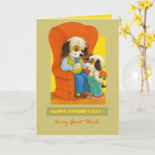 父の日のおじさんのために カード (黄色い花)