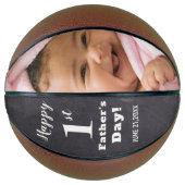 父の日のおめでとパーソナライズされたう バスケットボール (正面)