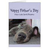 父の日のおもしろい社会的な偉大なダン犬の距離 (正面)