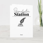 父の日のお写真テンプレート カード (裏面)