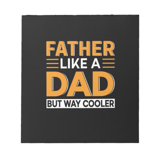 父の日のお父さんパパ ノートパッド (正面)