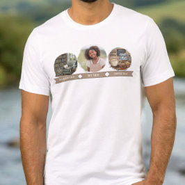 父の日のお父さんフォトTシャツ おしゃれな父のコーヒー好きTシャツ トライブレンドＴシャツ