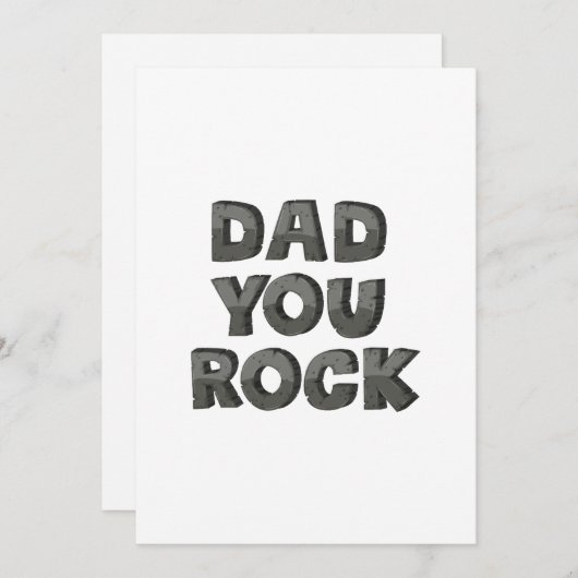 父の日のお父さん かっこいいロック シーズンカード (正面/裏面)