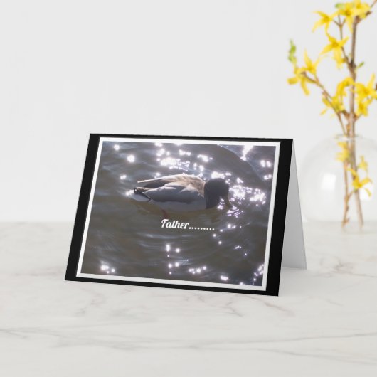 父の日のお祝いグリーティングまたはノートカード カード (黄色い花)