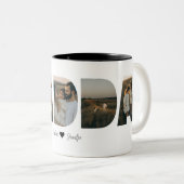 父の日のためにダダダフォトコラージュマグカップ ツートーンマグカップ (正面右)