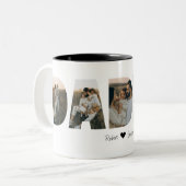 父の日のためにダダダフォトコラージュマグカップ ツートーンマグカップ (正面左)