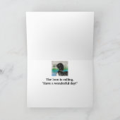 父の日のために描かれたコオリウの水彩画カード「ベスト・サン・ルーン・コーリング」 カード (内部)