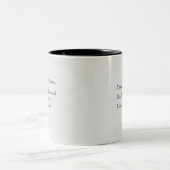 父の日のためのおもしろ父の定義マグカップ ツートーンマグカップ (中央)