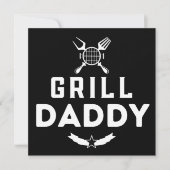 父の日のためのグリルおやじ BBQ & スモーキング シーズンカード (正面)