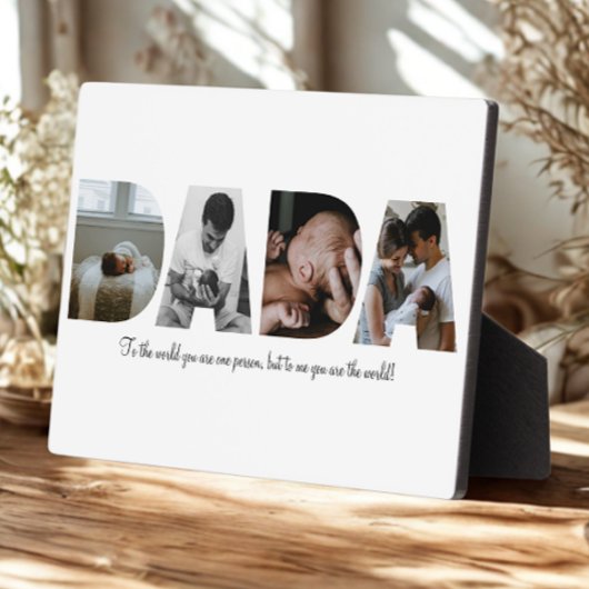 父の日のためのダダフォトコラージュのプラーク フォトプラーク