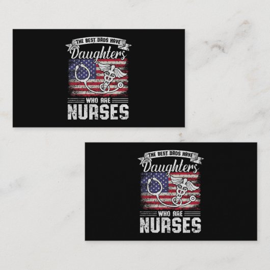 父の日のためのナースのメンズパパパパRN PACU Nu 名刺 (正面/裏面)