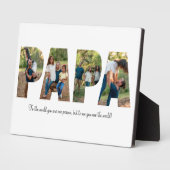 父の日のためのパパ写真コラージュのプラーク フォトプラーク (側面)