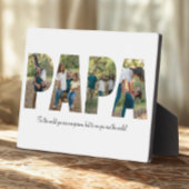 父の日のためのパパ写真コラージュのプラーク フォトプラーク