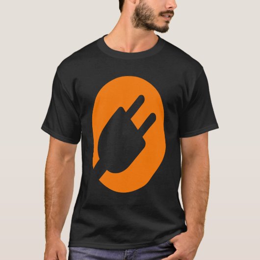 父の日のための電気技師クラフトソケットアイディア Tシャツ (正面)