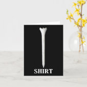 父の日のための面白いゴルフ用Tシャツ カード (黄色い花)