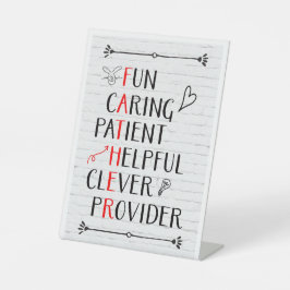 父の日のアクロスティック 台座サイン