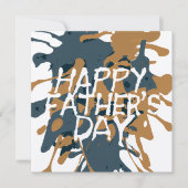 父の日のアーティスティックな抽象画 シーズンカード (正面)