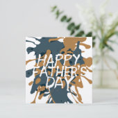 父の日のアーティスティックな抽象画 シーズンカード (スタンド正面)