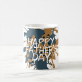 父の日のアート抽象芸術 コーヒーマグカップ (中央)