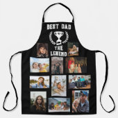 父の日のエプロン家族の写真コラージュのパパ エプロン (正面)