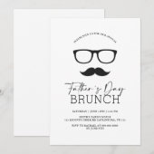 父の日のエレガントなラスティックブランチ招待状 招待状 (正面/裏面)