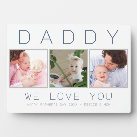 父の日のカスタム写真3 フォトプラーク (正面)