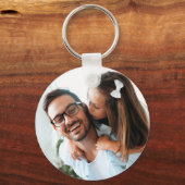 父の日のカスタム写真 キーホルダー (正面)