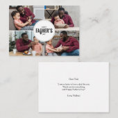 父の日のカスタム写真 ノートカード (正面/裏面)