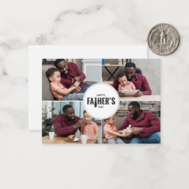 父の日のカスタム写真 ノートカード