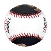 父の日のカスタム2-Photo Keepsake 野球ボール (裏面)