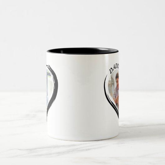 父の日のカスタムMug – フォトマグギフトアイディア ツートーンマグカップ (中央)