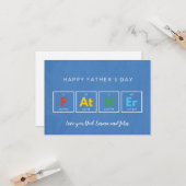 父の日のカークールドおもしろいモダンシンプル カード (正面/裏面インサイチュ)