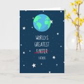 父の日のカードおもしろい父の最高の遠いおもしろいパパ カード (黄色い花)