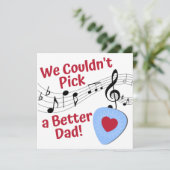 父の日のカードから子供，音楽テーマ カード (スタンド正面)