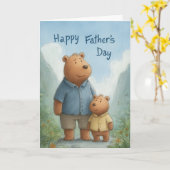 父の日のカードが増える愛 カード (黄色い花)