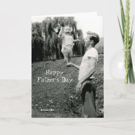 父の日のカードとバランスベビー カード (正面)