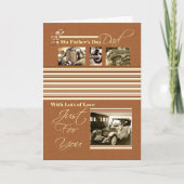 父の日のカードのクラシック車 カード (正面)