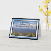 父の日のカードのステップパパ カード (黄色い花)