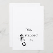 父の日のカードのステップパパ サンキューカード (正面/裏面)