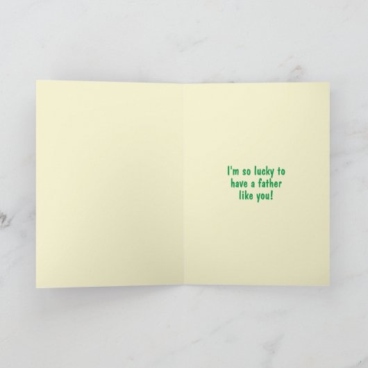 父の日のカードを知る最強の男 カード (内部)