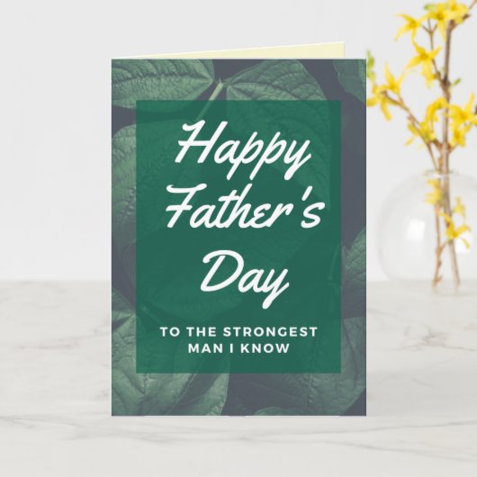 父の日のカードを知る最強の男 カード (黄色い花)