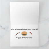 父の日のカードバーベキュー カード (内部)