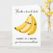 父の日のカードパパ感謝していバナナ カード (黄色い花)